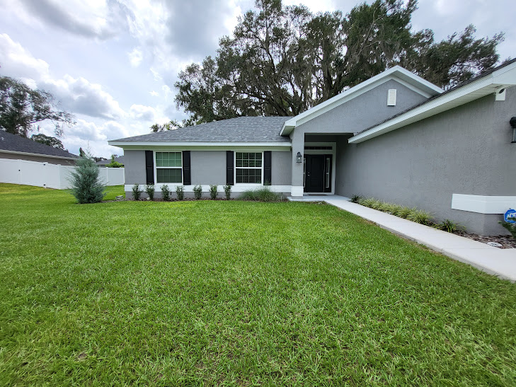 Landscaping before